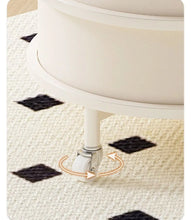 โต๊ะกาแฟข้างโซฟาห้องนั่งเล่นนอร์ดิกแบบเคลื่อนย้ายได้หลายชั้นรถเข็นห้องนอน Nightstand ระเบียง