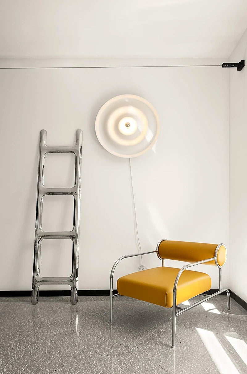 เลานจ์พักผ่อนแบบพกพาเก้าอี้ทรงโมเดิร์นห้องนั่งเล่นเดี่ยวหรูหราสีขาวดีไซน์เก้าอี้ทรงโมเดิร์นเก้าอี้สตูลแซนดาลี - ALINDA DECOR