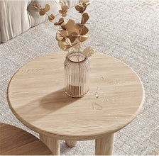 โมเดิร์นตารางไม้กาแฟสำหรับห้องนั่งเล่นเฟอร์นิเจอร์ในครัวเรือน Designer ด้านข้างโซฟาตารางระเบียงพักผ่อนรอบกาแฟตาราง - ALINDA DECOR