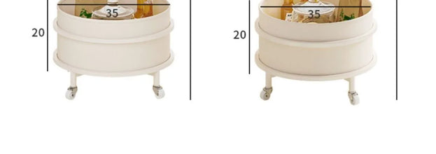 โต๊ะกาแฟข้างโซฟาห้องนั่งเล่นนอร์ดิกแบบเคลื่อนย้ายได้หลายชั้นรถเข็นห้องนอน Nightstand ระเบียง