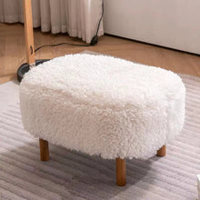 Modern Lounge Chair Teddy Wool Boucle Fabric White Accent Bedroom Hotel Lobby Living Room Club