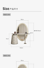 ชุดเดรสผู้หญิงมีหูจับหรูหราเครื่องสำอางโต๊ะเครื่องแป้งทันสมัยชุดแต่งหน้ากระจกเต็มตัวของใช้ในครัวเรือน - ALINDA DECOR