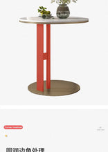 โต๊ะกาแฟทรงกลมสไตล์โรงแรมหรูหราไม่เหมือนใครโต๊ะรับประทานอาหารทันสมัยศูนย์ชาโซฟามุมด้านข้างของศาลา perabot rumah - ALINDA DECOR