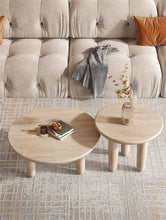 โมเดิร์นตารางไม้กาแฟสำหรับห้องนั่งเล่นเฟอร์นิเจอร์ในครัวเรือน Designer ด้านข้างโซฟาตารางระเบียงพักผ่อนรอบกาแฟตาราง - ALINDA DECOR