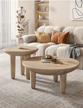 โมเดิร์นตารางไม้กาแฟสำหรับห้องนั่งเล่นเฟอร์นิเจอร์ในครัวเรือน Designer ด้านข้างโซฟาตารางระเบียงพักผ่อนรอบกาแฟตาราง - ALINDA DECOR