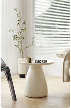 โต๊ะน้ำชาแบบเรียบง่ายโต๊ะกาแฟพลาสติกใสเช้าสไตล์นอร์ดิกทรงกลมสวยงามทันสมัยเฟอร์นิเจอร์ห้องนอน - ALINDA DECOR