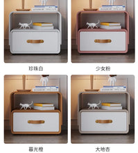 นอร์ดิกที่เรียบง่าย nightstands ตู้เก็บของห้องนอนมินิโต๊ะข้างเตียงมีลิ้นชักยืนภายในเฟอร์นิเจอร์ nachtttisch - ALINDA DECOR