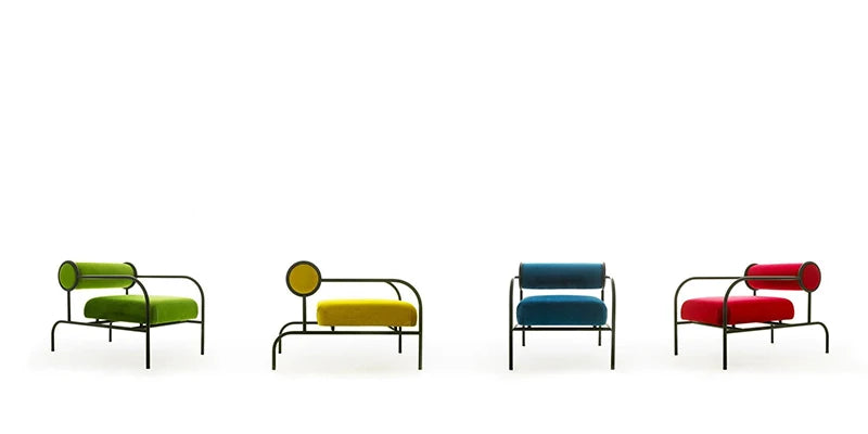 เลานจ์พักผ่อนแบบพกพาเก้าอี้ทรงโมเดิร์นห้องนั่งเล่นเดี่ยวหรูหราสีขาวดีไซน์เก้าอี้ทรงโมเดิร์นเก้าอี้สตูลแซนดาลี - ALINDA DECOR