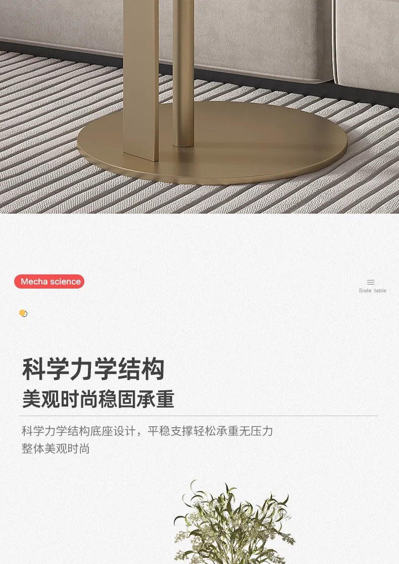 โต๊ะกาแฟทรงกลมสไตล์โรงแรมหรูหราไม่เหมือนใครโต๊ะรับประทานอาหารทันสมัยศูนย์ชาโซฟามุมด้านข้างของศาลา perabot rumah - ALINDA DECOR