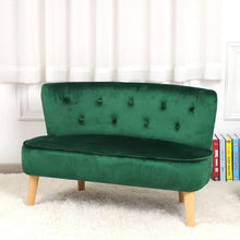 Alinda โซฟาเด็ก 2 ที่นั่งพร้อมผ้ากำมะหยี่, เก้าอี้โซฟาเด็ก - ALINDA DECOR