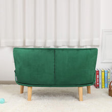 Alinda โซฟาเด็ก 2 ที่นั่งพร้อมผ้ากำมะหยี่, เก้าอี้โซฟาเด็ก - ALINDA DECOR