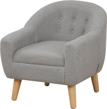 Alinda เก้าอี้โซฟาเด็กขาไม้สำหรับเด็กของขวัญ (สีน้ำเงิน) - ALINDA DECOR