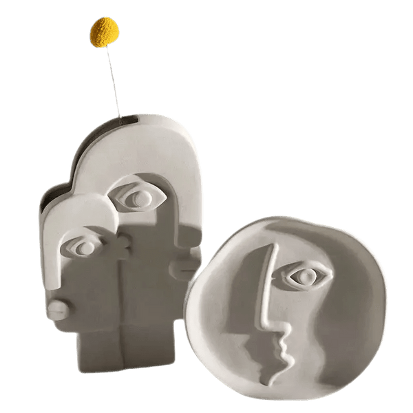 Alinda Abstract Face Flower Decoration Nordic Modern Minimalist - ALINDA DECOR