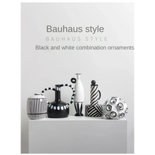 Alinda Bauhaus Style Black and White Combination Ornaments - ALINDA DECOR