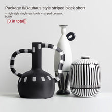Alinda Bauhaus Style Black and White Combination Ornaments - ALINDA DECOR