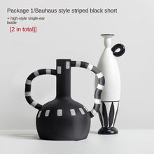 Alinda Bauhaus Style Black and White Combination Ornaments - ALINDA DECOR