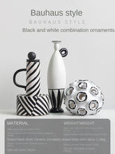 Alinda Bauhaus Style Black and White Combination Ornaments - ALINDA DECOR
