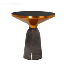 Alinda Classic modern glass Bell Side Table 3489 - ALINDA DECOR