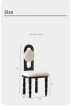 Alinda Cosmetic Chair Home Lambswool Dressing K008 - ALINDA DECOR
