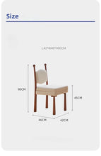 Alinda Cosmetic Chair Wood Backrest Dressing K008 - ALINDA DECOR