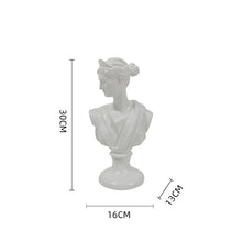 Alinda European Decor Ornament Head Portrait Statue Bust Art Drawing Sketch - ALINDA DECOR