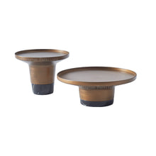 Alinda Furniture Tea Table Marble Base Metal Top Coffee Table - ALINDA DECOR