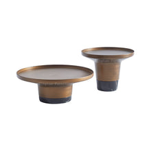 Alinda Furniture Tea Table Marble Base Metal Top Coffee Table - ALINDA DECOR