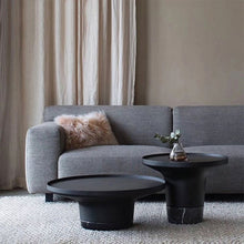 Alinda Furniture Tea Table Marble Base Metal Top Coffee Table - ALINDA DECOR