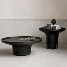 Alinda Furniture Tea Table Marble Base Metal Top Coffee Table - ALINDA DECOR