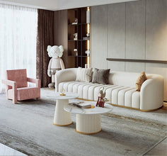 Alinda High Quality Luxury 3 Seater Living Room 1958 - ALINDA DECOR