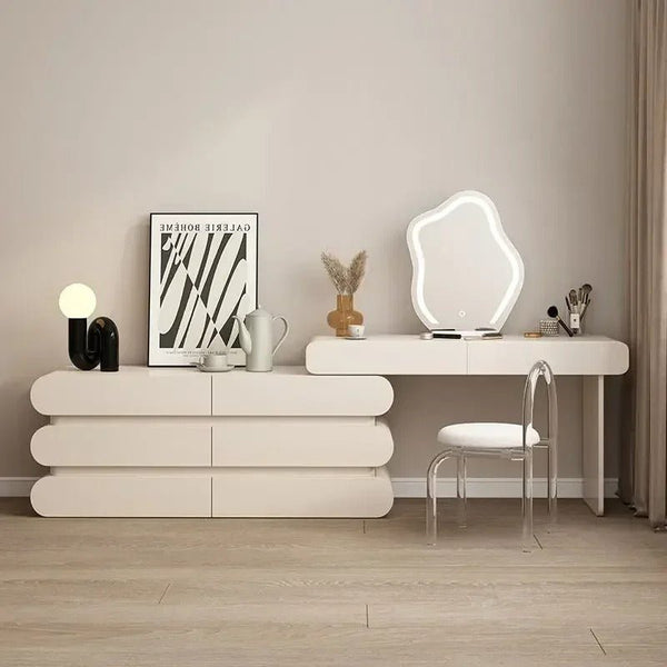 Alinda Light Dressing Table White 370 - ALINDA DECOR