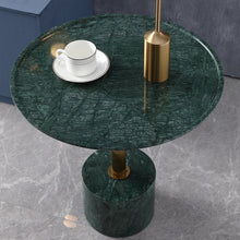 Alinda luxury coffee table new side table metal top green - ALINDA DECOR