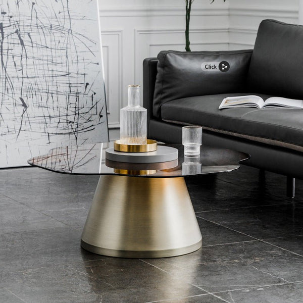 Alinda Minimalist modern design dining room set glass dining table - ALINDA DECOR