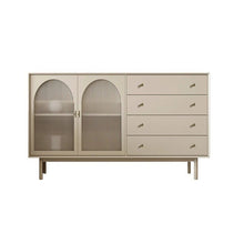 Alinda Minimalist Tempered Glass Door Storage 8705 - ALINDA DECOR