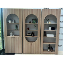 Alinda Mira Modern Display Shelf Curved Door Display - ALINDA DECOR