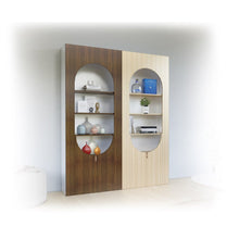 Alinda Mira Modern Display Shelf Curved Door Display - ALINDA DECOR