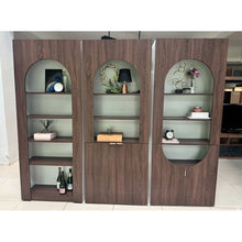 Alinda Mira Modern Display Shelf Curved Door Display - ALINDA DECOR