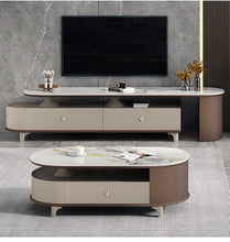 Alinda Modern retractable rock plate tea table - ALINDA DECOR