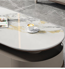 Alinda Modern retractable rock plate tea table - ALINDA DECOR