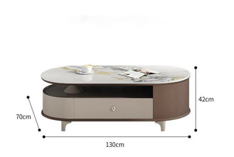 Alinda Modern retractable rock plate tea table - ALINDA DECOR