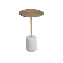 Alinda Modern Stainless Steel Gold Round Side 4373 - ALINDA DECOR