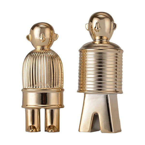 Alinda Nordic Style Gold - Plated Ceramic Crafts - Creative Hotel Decor Accent - ALINDA DECOR
