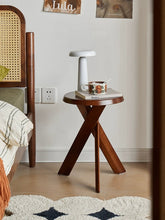 Alinda Retro Solid Wood Side Table Living Room Home WS001 - ALINDA DECOR