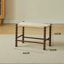 Alinda Solid Wood Low Stool Nordic Living Room Home - ALINDA DECOR