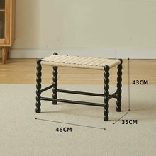 Alinda Solid Wood Low Stool Nordic Living Room Home - ALINDA DECOR