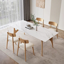 Alinda Solid wood rock plate dining table 98192 - ALINDA DECOR