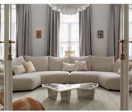 Alinda Special - Shaped Designer High - End Fabric Corner Living Room Villa Sofa - ALINDA DECOR