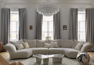 Alinda Special - Shaped Designer High - End Fabric Corner Living Room Villa Sofa - ALINDA DECOR