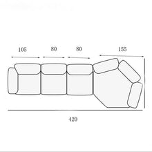 Alinda Special - Shaped Designer High - End Fabric Corner Living Room Villa Sofa - ALINDA DECOR