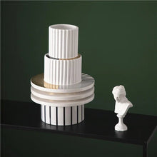 Alinda statue แจกันเซรามิกแนวนอร์ดิกสำหรับตกแต่งบ้าน - ALINDA DECOR